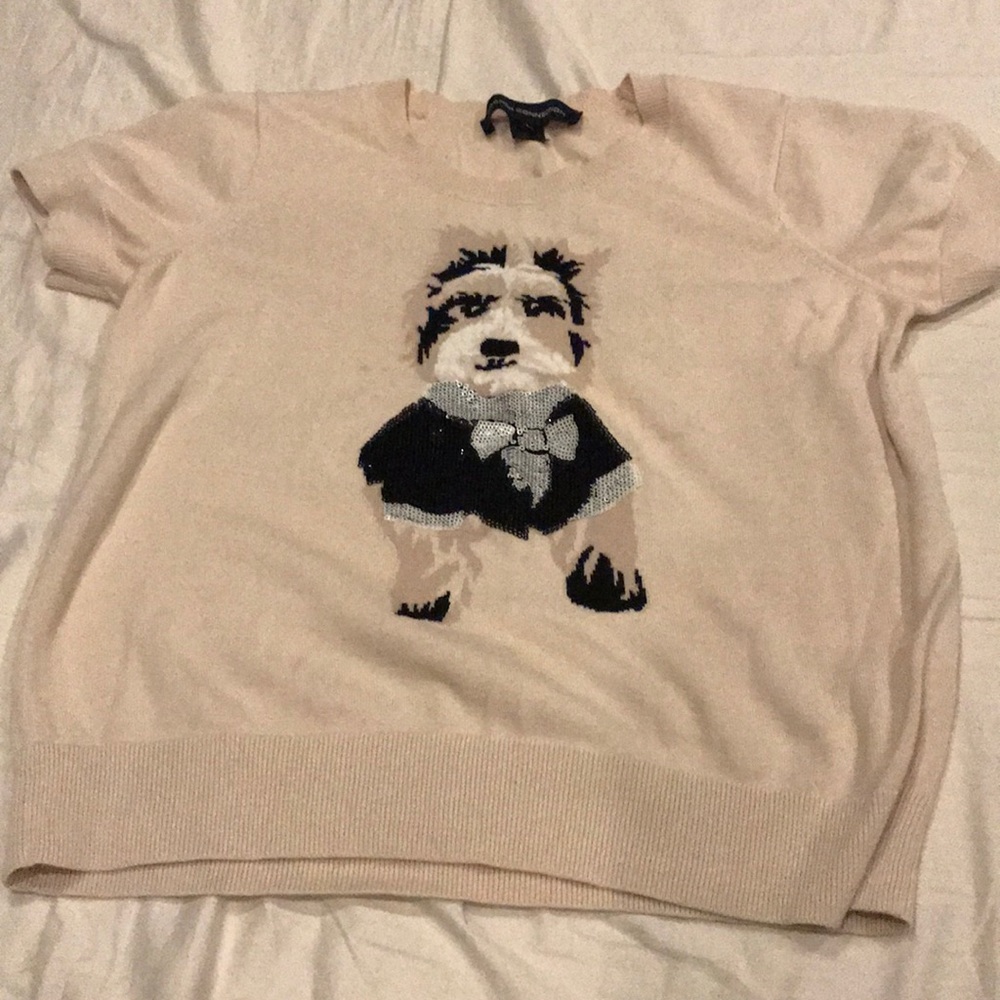Cream shirt with dog - French Connection